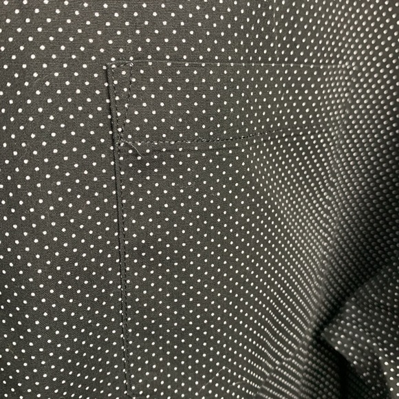 Boys Report Collection LS button down black/wht dots - Picture 4 of 6